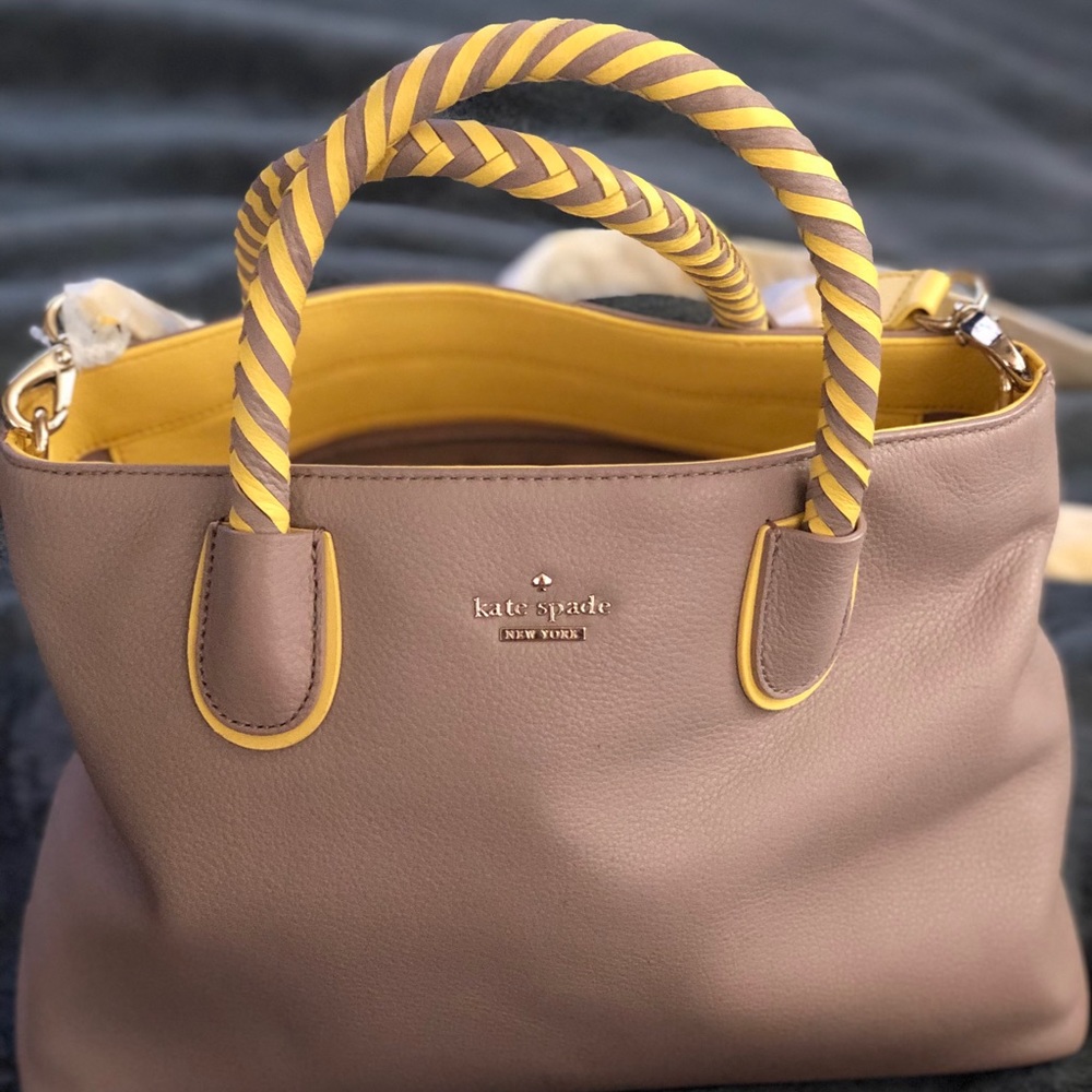Kate Spade Yellow and Lavender Crossbody